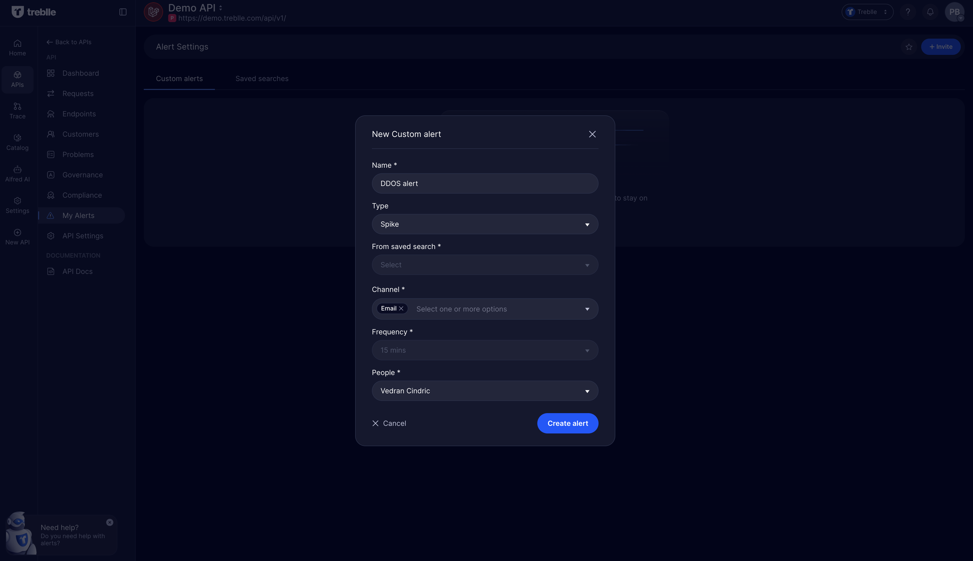 Configuring a Spike Alert